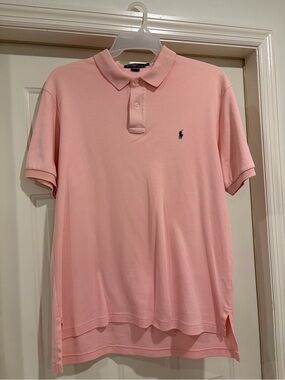 Ralph Lauren Light Pink Men's Short Sleeve Polo Shirt